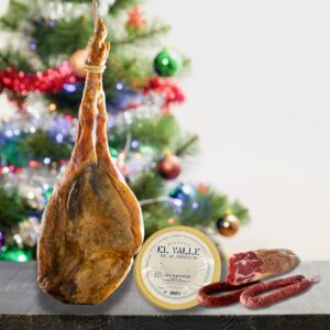 🎄 Lote nº2 Navideño con Jamón DUROC, Queso Semicurado 🧀, Cabecero 🍖, Chorizo 🌶️ y Salchichón – ¡El Regalo Perfecto para estas Fiestas! 🎁