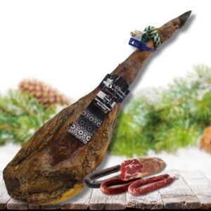 Lote nº12 Navideño Jamón Platino, Cabecero, Morcilla de Cebolla Achorizada, Chorizo y Salchichón – ¡Una Fiesta de Sabores para Celebrar estas Fiestas! 🎉🎄