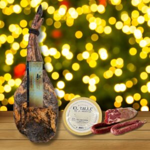 Lote nº14 Navideño Paleta Serie Oro, Queso Semicurado, Cabecero, Chorizo y Salchichón – ¡La Tradición y el Sabor en tu Mesa estas Fiestas! 🎉🎄