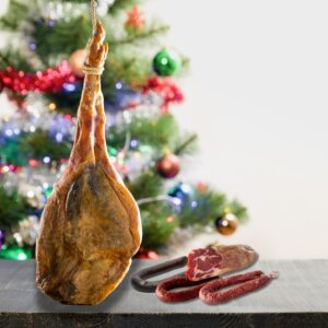 🎄Lote nº3 Navideño con Jamón DUROC, Cabecero, Chorizo, Salchichón y Morcilla Achorizada – ¡Un Festín para estas Fiestas! 🎉🎄