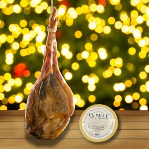 🎄 Lote nº1 Navideño Gourmet con Jamón DUROC y Queso Semicurado 🧀 – Regalo Perfecto para Navidad y Fiestas 🎁