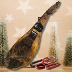 Lote nº9 Navideño Jamón Oro, Cabecero, Morcilla de Cebolla Achorizada, Chorizo y Salchichón – ¡El Sabor Tradicional para sus Celebraciones! 🎉🎄