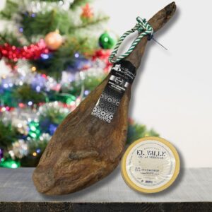 Lote nº10 Navideño Gourmet: Jamón Platino Criado en Libertad y Queso Semicurado de 3 kg – ¡La Exquisitez que Mereces en estas Fiestas! 🎉🎄